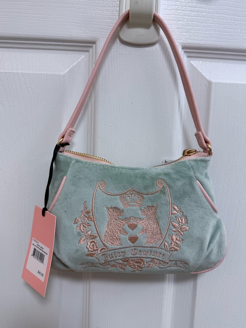 NWT Juicy Couture New Love Chapter Mini Shoulder Bag in Frosty Green